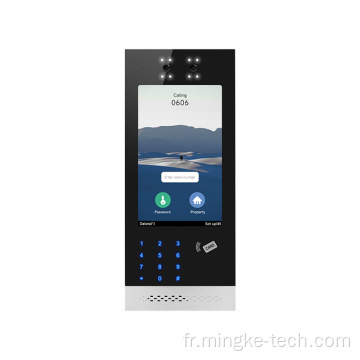 Système de téléphone de porte d&#39;interphone de 10,1 pouces Smart Door